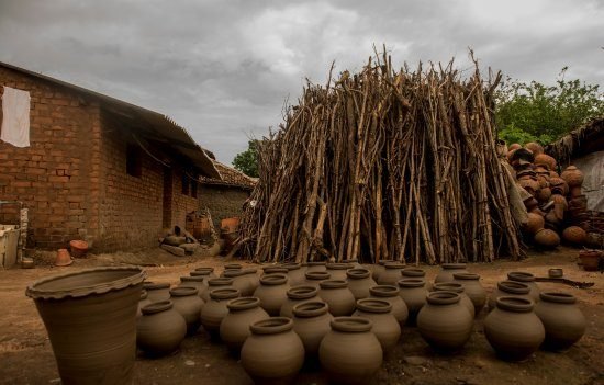 Local pottery village near Pench